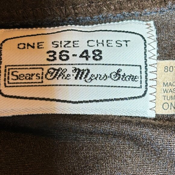 🤎 Sears 80s Retro Vintage Men's Robe One Size Fits All - Picture 3 of 12